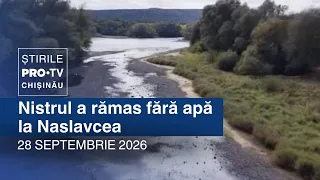 PRO TV News (8:00 PM) | Dniester River running dry at Naslavcea | Moldova