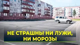 Muravlenko courtyards are transforming: wider driveways, more accessible sidewalks, and modern dr...