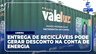 RF News - Delivery of recyclable materials can generate a discount on the energy bill in Limeira.