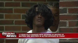 17-year-old charged with murder in deaths of mother, brother appears in court