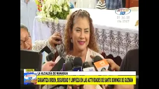 Managua garantiza seguridad en festividades de Santo Domingo