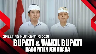 REGENT & VICE REGENT OF JEMBRANA | 81ST INDEPENDENCE DAY GREETING RI 2026