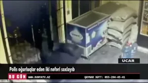 Ucarda polis oğurluqlar edən iki nəfəri saxlayıb