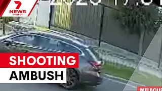 Manhunt underway after shooting ambush in Melbourne | 7NEWS