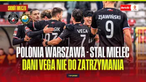 SKRÓT: POLONIA WARSZAWA - STAL MIELEC. WIDMO SPADKU WRACA DO MIELCA. BETCLIC 1 LIGA - 20. KOLEJKA