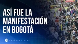 Protests in Bogotá: Demonstrators and opposition leaders march to Plaza de Bolívar