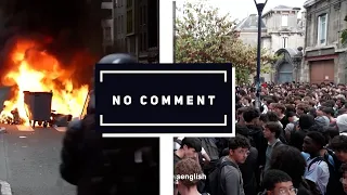 NO COMMENT | 625 DE PERSOANE AU FOST REȚINUTE ÎN FRANȚA , ÎN TIMPUL PROTESTELOR ELEVILOR