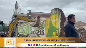 El Tambo abre tramo vial tras 15 años de espera