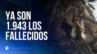 Sube a 1.943 la cifra de muertos por el terremoto en Venezuela