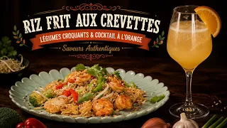 La Table de Maria: Riz Frit aux Crevettes | Légumes Croquants & Cocktail à l'Orange