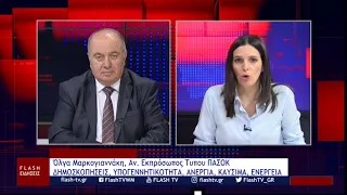 Όλγα Μαρκογιαννάκη, Αν  Εκπρόσωπος Τυπου ΠΑΣΟΚ: ΔΗΜΟΣΚΟΠΗΣΕΙΣ, ΥΠΟΓΕΝΝΗΤΙΚΟΤΗΤΑ, ΑΝΕΡΓΙΑ, ΚΑΥΣΙΜΑ