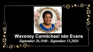 Death Announcement - Waveney Carmichael née Evans