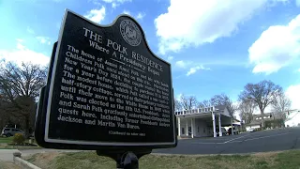 New historic marker honors site of longtime home of James K. Polk, 11th US president