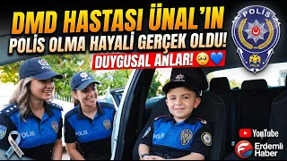 DMD patient Ünal's dream of becoming a police officer comes true @Kanal33mersin