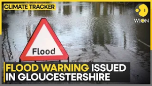 UK Floods: Flood Warning Issued in Gloucestershire, UK | Rising Waters Encircle Historic Tewkesbury