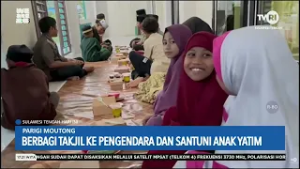 STHI - Parigi Moutong: Berbagi Takjil Ke Pengendara dan Santuni Anak Yatim