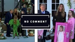 NO COMMENT | HALLOWEEN LA CASA ALBĂ: PREȘEDINTELE DONALD TRUMP ȘI PRIMA DOAMNĂ AU ÎMPĂRȚIT DULCIURI
