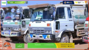 Комитет по борьбе с засухой доставил автоцистерны с водой в пострадавший от наводнения регион Ман...