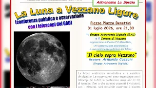 Astronomy: The Moon in Vezzano Ligure with GAD 07/29/2026