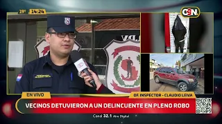 Vecinos redujeron a presunto delincuente tras intento de asalto