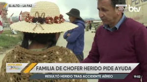 Chofer de tráiler impactado por el avión Hércules permanece hospitalizado; su familia pide apoyo