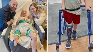 Child finds joy and mobility after battling rare bone cancer