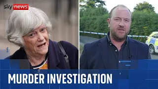 On the scene as police launch murder probe after Ann Widdecombe's death