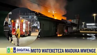 HATARI SANA TAZAMA JINSI MOTO ULIVYOTEKETEZA MADUKA YA SPEA ZA MAGARI MWENGE ITV,  ZIMAMOTO WAJPANGA