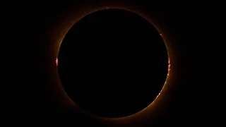 Aerial footage captures total solar eclipse over Spain