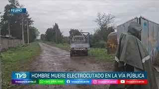 Man dies of electrocution on public street in Peumo