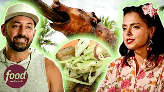 JP Makes Risky Pork Decision In Intense Blind Relay Challenge | Chopped: Castaways