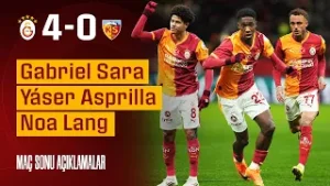 ?️ Gabriel Sara, Yáser Asprilla ve Noa Lang’ın maç sonu açıklamaları | #GSvKYS 