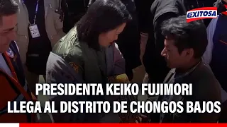 🔴🔵 President Keiko Fujimori arrives in the Chongos Bajo district