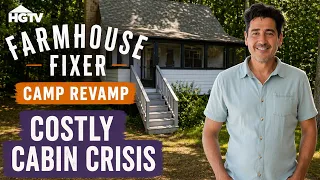 Distressed Cabin Needs Urgent Repair - Full Episode Recap | Farmhouse Fixer: Camp Revamp | HGTV