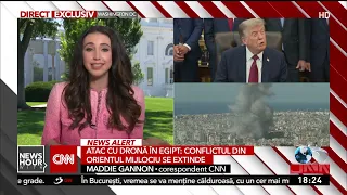 Egypt hit for the first time in Middle East conflict