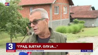Zvornik: Velike štete od nevremena, najviše u naselju Branjevo