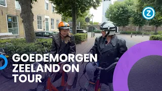 Elsa en Veerle doen een SOLEXRACE in Colijnsplaat #GOEDEMORGENZEELAND #ONTOUR