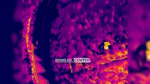 Εικόνες από το drone της Ελληνικής Ομάδας Διάσωσης κατά την έρευνα για τον εντοπισμό του αγνοούμενου