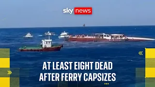 Captain arrested after ferry capsizes off Northern Cyprus - killing at least eight people