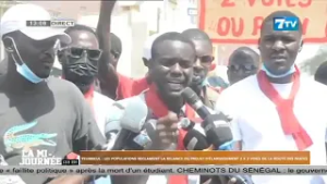 YEUMBEUL: Les populations raclement la...du projet d’élargissement 2X2 voies de la route des Niayes