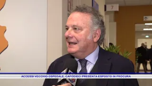 ACCESSI VECCHIO OSPEDALE, CAPODIECI PRESENTA ESPOSTO IN PROCURA