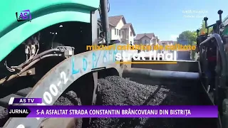 Constantin Brâncoveanu Street in Bistrița has been paved