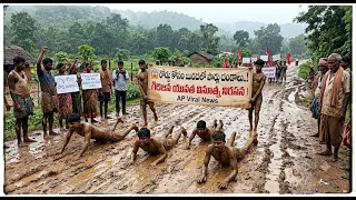 😢 Protesting like this for a 3 km road.. Tribal youth shock the officials | Bharat Today