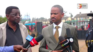 Babu Owino and James Orengo present their security aide Jaoko Olivetti to police after summoning