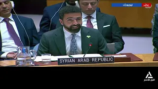كلمة مندوب سوريا أمام جلسة مجلس الأمن حول تطورات الأوضاع فى الشرق الأوسط