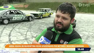 ARENA INSANA IN MANDIRITUBA BRINGS TOGETHER MOTORHEADS AND STUNT DRIVING ENTHUSIASTS.