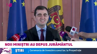 Jurământ la Președinție: Miniștrii Claudiu Năsui și Eugeniu Osmochescu, învestiți în funcție