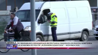 MARAMUREȘ COUNTY POLICE INSPECTORATE ORGANIZES CANDIDATE RECRUITMENT FOR ADMISSION TO THE "ALEXAN...