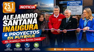 Alejandro Santana inaugurates four projects in the Puyehue commune