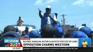 Opposition charms Western, criticise Ruto on cost of living, affordable housing